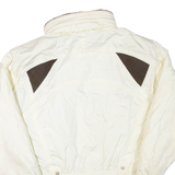 Womens Jacket White Nylon UK 14