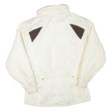 Womens Jacket White Nylon UK 14