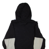 ADIDAS Mens Anorak Jacket Black Hooded S