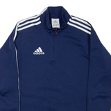 ADIDAS Womens Pullover Jacket Blue UK 10