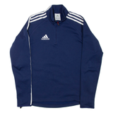 ADIDAS Womens Pullover Jacket Blue UK 10