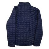 REEBOK Womens Jacket Blue Nylon L