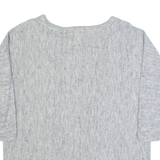 WHITE STUFF Womens Jumper Grey Tight Knit 3/4 Sleeve Linen UK 12
