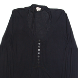 WHISTLES Womens Jumper Black Tight Knit L