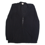 WHISTLES Womens Jumper Black Tight Knit L