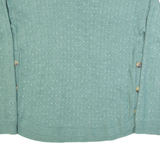 FAT FACE Womens Jumper Green Tight Knit Viscose UK 8