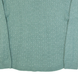 FAT FACE Womens Jumper Green Tight Knit Viscose UK 8