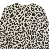 WHISTLES Womens Patterned Jumper Beige Tight Knit UK 10