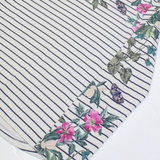 JOULES Womens Patterned Jumper White Striped Tight Knit UK 6