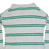 J.CREW Womens Patterned Jumper Green Striped Tight Knit Wool XXS