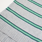 J.CREW Womens Patterned Jumper Green Striped Tight Knit Wool XXS