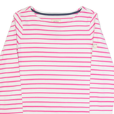 JOULES Womens Patterned Jumper Pink Striped Tight Knit UK 6