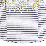 JOULES Womens Patterned Jumper Blue Striped Tight Knit UK 6