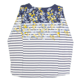 JOULES Womens Patterned Jumper Blue Striped Tight Knit UK 6