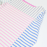 JOULES Womens Patterned Jumper White Striped Tight Knit UK 6