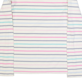 JOULES Womens Patterned Jumper White Striped Tight Knit UK 6