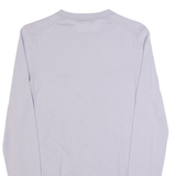 REISS Wessex Womens Jumper Purple Tight Knit Wool XS