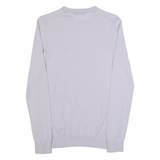 REISS Wessex Womens Jumper Purple Tight Knit Wool XS