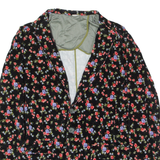 XAGON MAN Mens Blazer Jacket Black Velvet Floral M