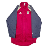 ADIDAS S.L Benfica Bench Mens Coat Red 90s Colourblock S