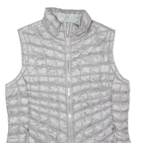 THE NORTH FACE Womens Puffer Gilet Silver Nylon L