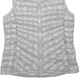 THE NORTH FACE Womens Puffer Gilet Silver Nylon L