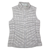 THE NORTH FACE Womens Puffer Gilet Silver Nylon L