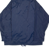 HELLY HANSEN Mens Rain Coat Blue 90s Hooded XL