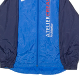 NIKE Team Sempachersee Mens Rain Jacket Blue Nylon Hooded M