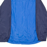 NIKE Team Sempachersee Mens Rain Jacket Blue Nylon Hooded M