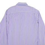 TOMMY HILFIGER Mens Shirt Purple Striped Long Sleeve M