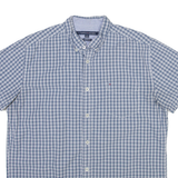 TOMMY HILFIGER Mens Shirt Blue Check L