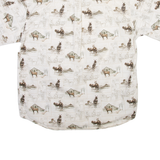 BIT & BRIDLE Horses Mens Shirt White L