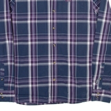 DIESEL Mens Shirt Blue Check Long Sleeve L
