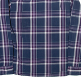 DIESEL Mens Shirt Blue Check Long Sleeve L