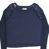 HOLLISTER Womens Jumper Blue Tight Knit L