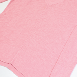 GAP Womens Jumper Pink V-Neck Tight Knit XS