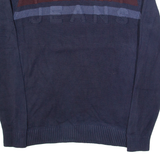 TOMMY JEANS Mens Jumper Blue Tight Knit XS