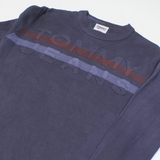 TOMMY JEANS Mens Jumper Blue Tight Knit XS