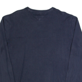 TOMMY HILFIGER Mens Jumper Blue V-Neck Tight Knit L