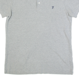 FRENCH CONNECTION Mens Polo Shirt Grey L