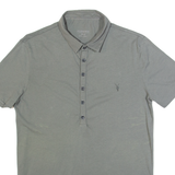 ALL SAINTS Velop Mens Polo Shirt Grey S