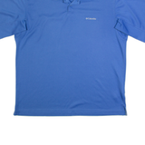 COLUMBIA Mens Polo Shirt Blue XL