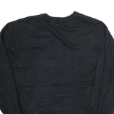 TOMMY HILFIGER Mens Jumper Black V-Neck Tight Knit L