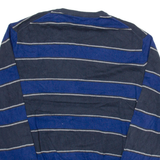 CHAPS Mens Jumper Blue Striped Tight Knit XL