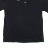 KAPPA Mens Polo Shirt Black 2XL