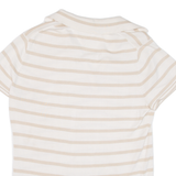 TOMMY HILFIGER Womens Polo Shirt Beige Striped XL