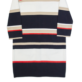 HOBBS LONDON Womens Overcoat Coat Black Striped UK 14