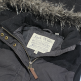 JACK WILLS Down Insulated Womens Puffer Gilet Black Hooded UK 10