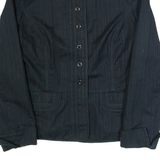 GAP Womens Blazer Jacket Black Striped UK 12